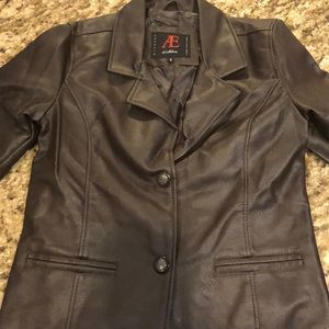 Never worn before AE Di Milano leather jacket!